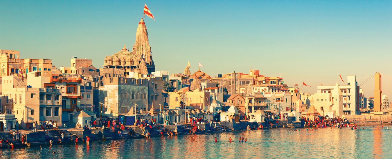 The Dwarkadhish Temple, Dwarka, Gujarat, Bharat 🇮🇳 It is one of the  destinations of Char Dham, a Hindu pilgrimage circuit. The temple… |  Instagram